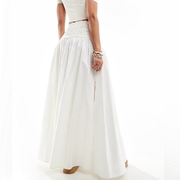 Free People Size 6 Lace Panel Corset Maxi Skirt - Picture 2 of 8